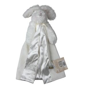 Bunnies By The Bay Snow Bunny Buddy White Plush Security Blanket Lovey